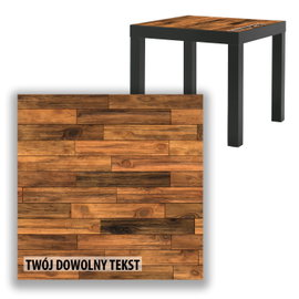 BLAT SZKLANY IKEA LACK Deski z Twoim napisem  55x55cm 056b