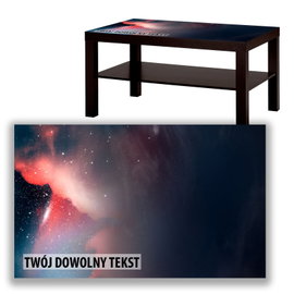 BLAT SZKLANY IKEA LACK Kosmos z Twoim napisem 90x55cm 021a