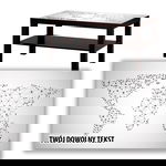 BLAT SZKLANY IKEA LACK Mapa z Twoim napisem 90x55cm 028a