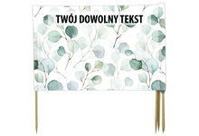 PARAWAN PLAŻOWY Akwarelowe listki z indywidualnym  napisem 3 PANELE 4.3