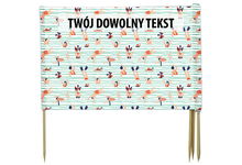 PARAWAN PLAŻOWY Basen z indywidualnym  napisem 3 PANELE 10.3