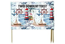 PARAWAN PLAŻOWY Morze z indywidualnym napisem 3 PANELE 55.3