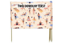 PARAWAN PLAŻOWY Plaża z indywidualnym napisem 3 PANELE 68.3