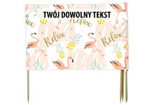 PARAWAN PLAŻOWY Lato z indywidualnym napisem 4 PANELE 43.4
