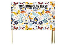 PARAWAN PLAŻOWY Motyle z indywidualnym napisem 4 PANELE 56.4