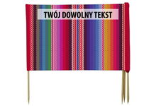 PARAWAN PLAŻOWY paski z indywidualnym napisem 4 PANELE 64.4