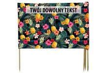 PARAWAN PLAŻOWY Ananasy z indywidualnym  napisem 5 PANELI 5.5