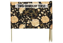 PARAWAN PLAŻOWY Kwiaty z indywidualnym napisem 8 PANELI 42.8