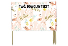 PARAWAN PLAŻOWY Lato z indywidualnym napisem 8 PANELI 43.8