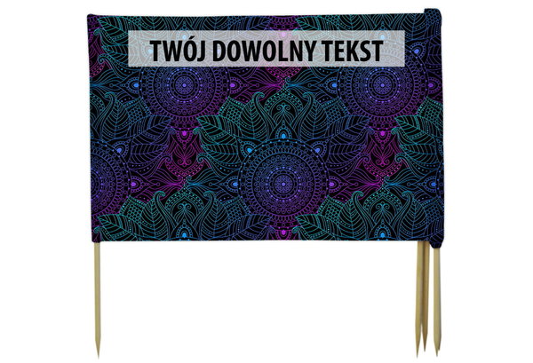PARAWAN PLAŻOWY Mandala z indywidualnym napisem 8 PANELI 51.8