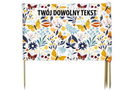 PARAWAN PLAŻOWY Motyle z indywidualnym napisem 8 PANELI 56.8