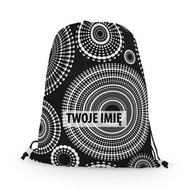 WORKO-PLECAK z Twoim imieniem Białe koła 023