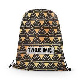 WORKO-PLECAK z Twoim imieniem Złota geometria 7 108