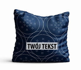Poduszka Dekoracyjna GEOMETRYCZNA z Twoim napisem G15