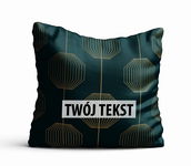 Poduszka Dekoracyjna GEOMETRYCZNA  z Twoim napisem G28