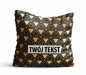Poduszka Dekoracyjna GEOMETRYCZNA  z Twoim napisem G41