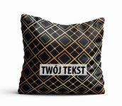 Poduszka Dekoracyjna GEOMETRYCZNA  z Twoim napisem G45
