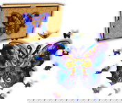 Puzzle Drewniane dla dzieci i dorosłych Motyl 2 w pudełku drewnianym
