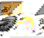 Puzzle Drewniane dla dzieci i dorosłych Orzeł Eagle w pudełku drewnianym