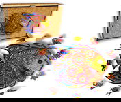 Puzzle Drewniane dla dzieci i dorosłych Ryba 2 Fish 2 w pudełku drewnianym