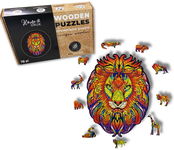 Puzzle Drewniane dla dzieci i dorosłych Lew 2 Lion 2
