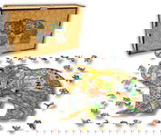 Puzzle Drewniane dla dzieci i dorosłych Niedźwiedź Bear w pudełku drewnianym