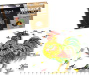 Puzzle Drewniane dla dzieci i dorosłych Kogucik 2 Cockerel 2