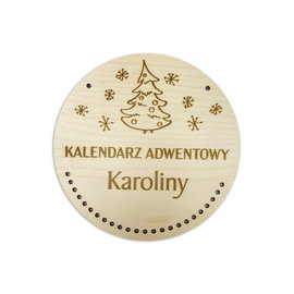 KALENDARZ ADWENTOWY z grawerem dla dziecka  BAZA  02