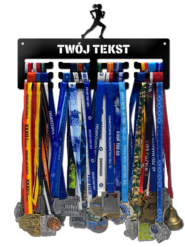 Wieszak na medale KOBIETA twoje imię dowolny tekst 213.1