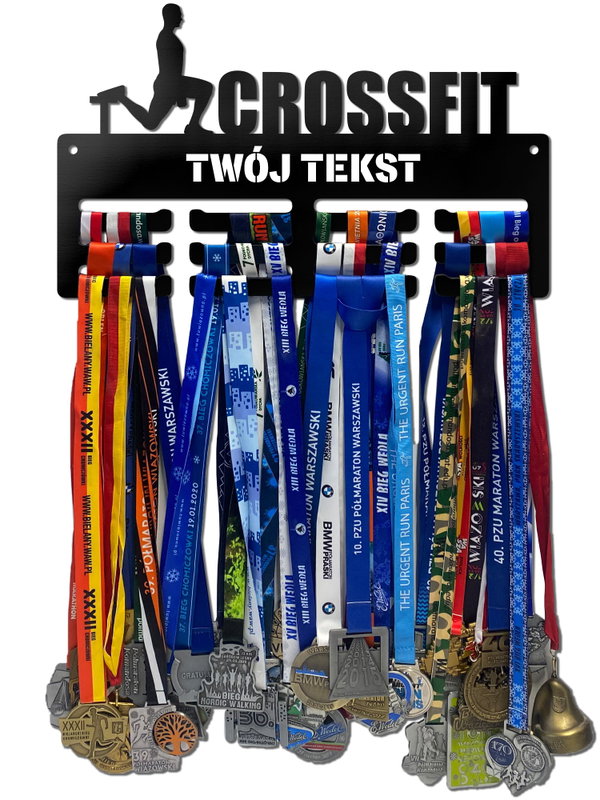 Wieszak na medale CROSSFIT twoje imię dowolny tekst 175.3
