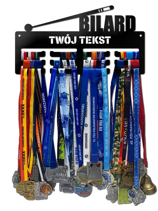 Wieszak na medale BILARD twoje imię dowolny tekst 309.3