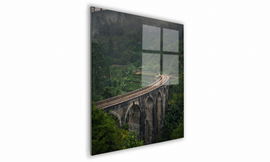 OBRAZ NA SZKLE KWADRATOWY 40x40cm 045 Kolej