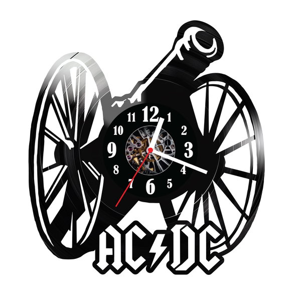 Zegar ścienny z płyty winylowej AC DC 1585.14