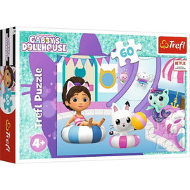 Puzzle Koci Domek Gabi: Gabi na basenie (60 el.) – Trefl