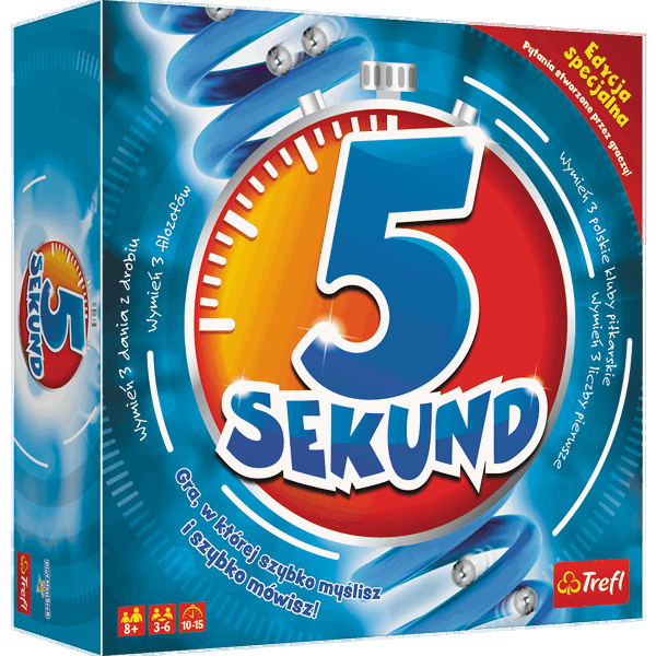 Gra towarzyska 5 Sekund 2.0 Edycja Specjalna (niebieska) – Trefl 01780