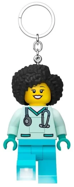 Breloczek LEGO z latarką: Dr Flieber (lekarka)