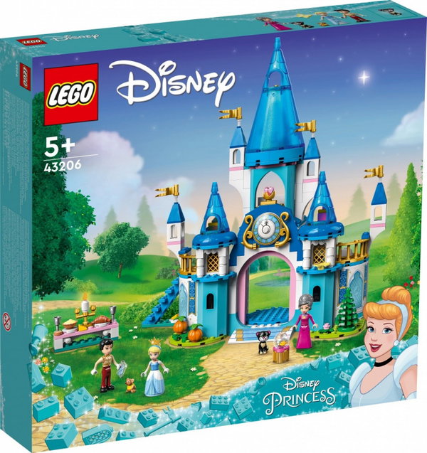 Klocki LEGO Disney Princess 43206: Zamek Kopciuszka i księcia z bajki (365 el.)
