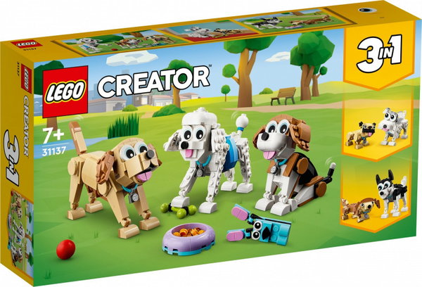 Klocki LEGO Creator 3 w 1 31137: Urocze psiaki (475 el.)