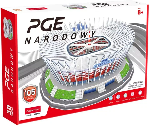 Puzzle 3D Stadion PGE Narodowy (105 el.) – CubicFun
