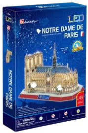 Puzzle 3D LED Katedra Notre-Dame (149 el.) – CubicFun
