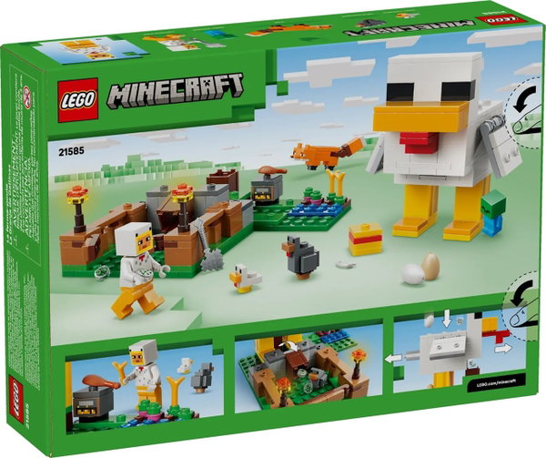 Klocki LEGO Minecraft 21585: Farma kurczaków (233 el.)