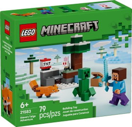 Klocki LEGO Minecraft 21583: Przygoda Steve’a w tajdze (79 el.)