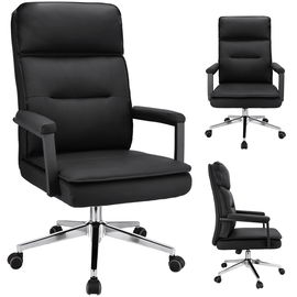 Fotel biurowy SEGO ekoskóra czarny