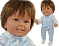 MANOLO HISZPAŃSKA LALKA  BOY CHŁOPIEC 47cm 5226 Brąz piegi
