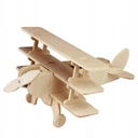 : Nowy Robotime Model Samolot Drewniany 3D Solarny Puzzle