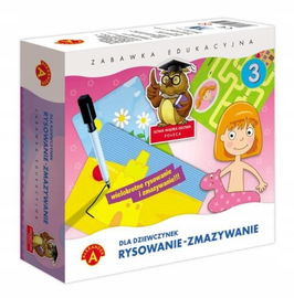 Alexander: Dla dziewczynek. Rysowanie-zmazywanie