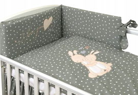 Amy Komplet Pościeli ML Bunny Szary