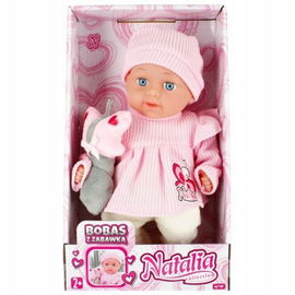 Artyk:Lalka Natalia bobas z zabawką 33 cm