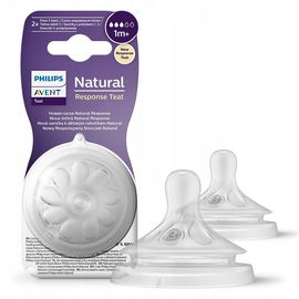 Avent: Smoczek Natural Response 1m+ 2szt