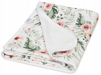 BabyMatex Kocyk Bamboo Kwiaty 100x75cm